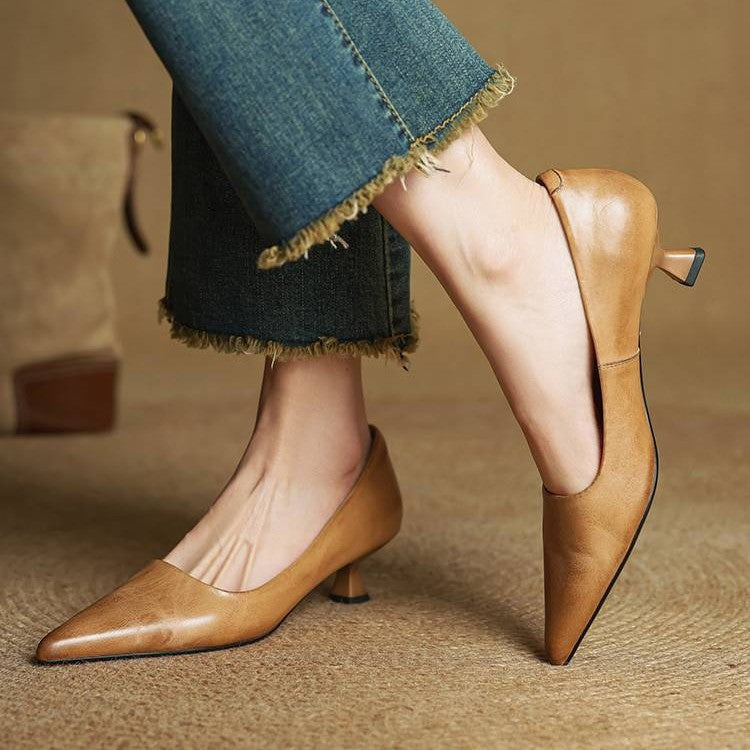 Women's Leather Heels