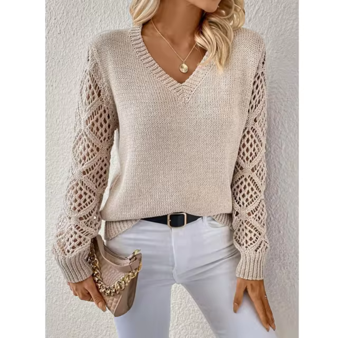 Vynora™ | Relaxed V-Neck Sweater