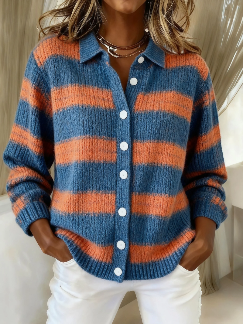 Avonelle™ | Striped Knitted Cardigan