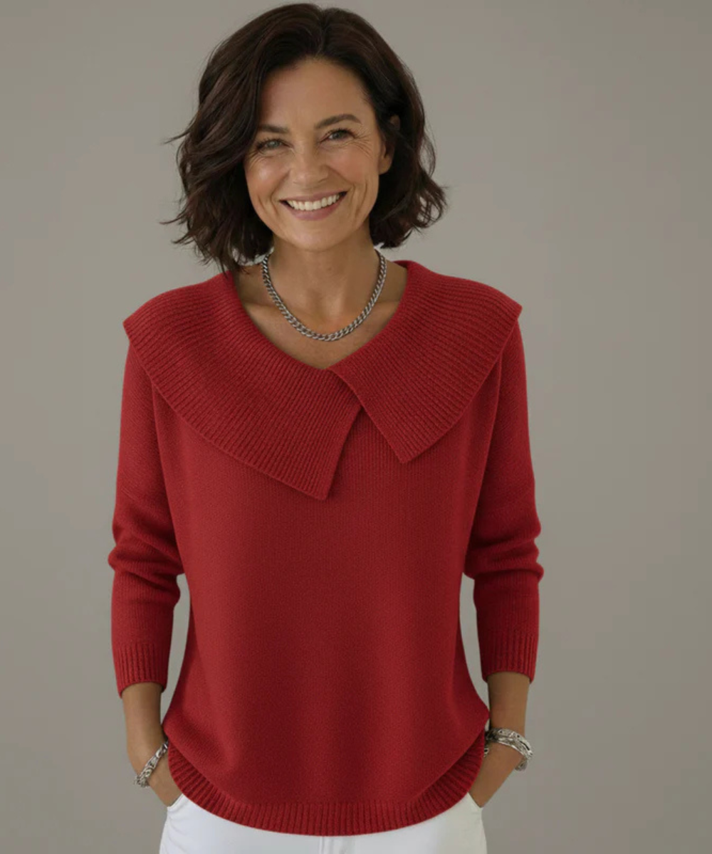 Juliette™ | Cozy Soft-Collar Sweater