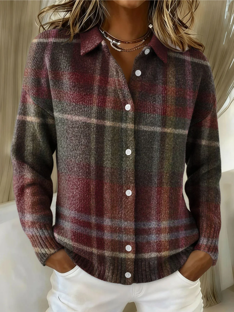 Beverley™ | Classic Plaid Cardigan