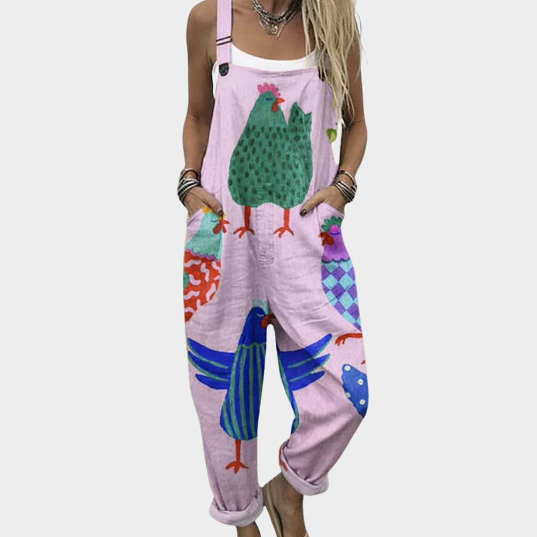 Sunny™ | Printed Dungarees