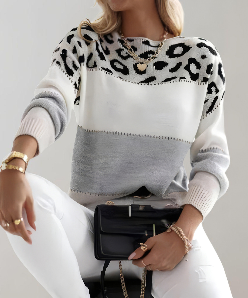 Ivonne™ | Leopard Elegance Sweater