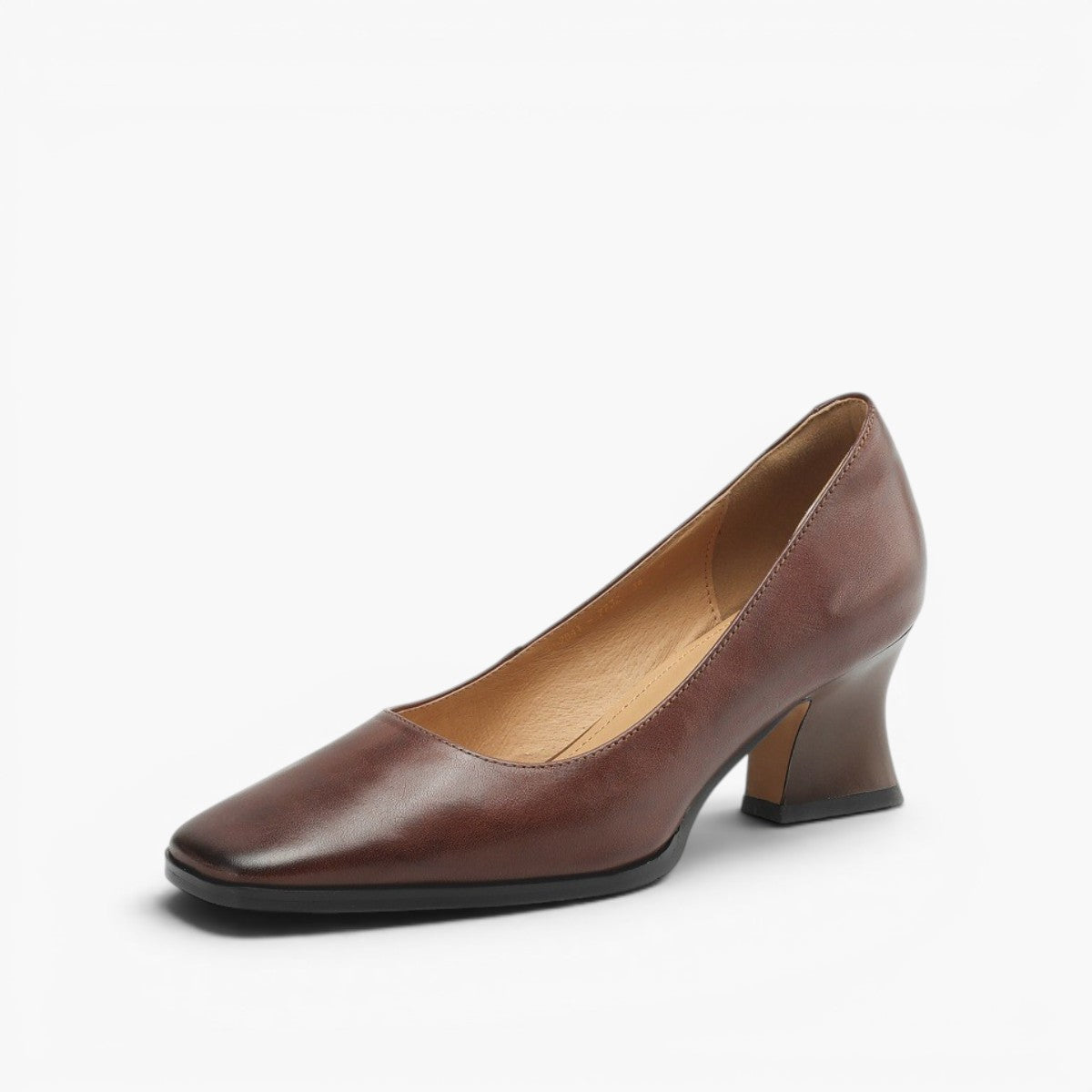 Women's Leather Square Pumps