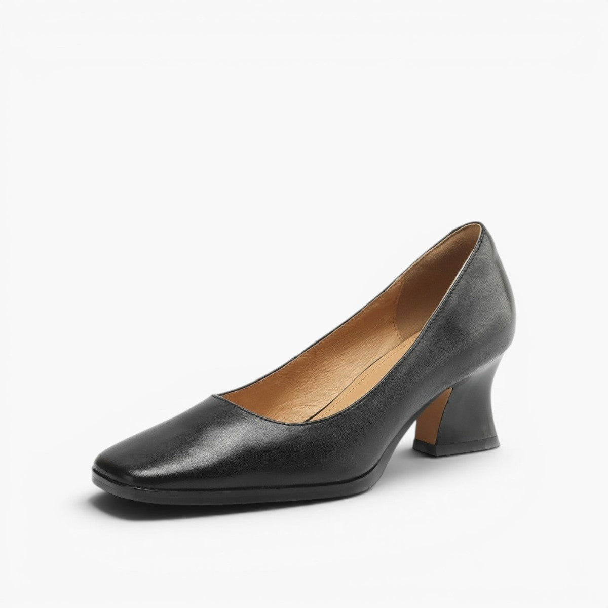 Women's Leather Square Pumps