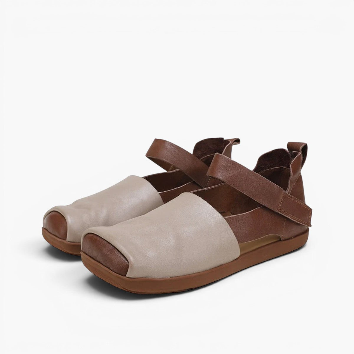 Women's Soft Strap Leather Flats