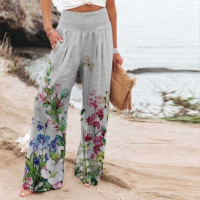 Tivana™ | Wide-Leg Floral Pants