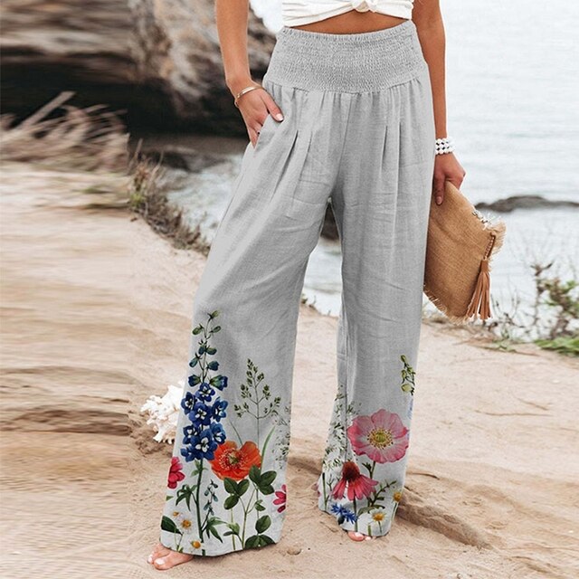 Tivana™ | Wide-Leg Floral Pants