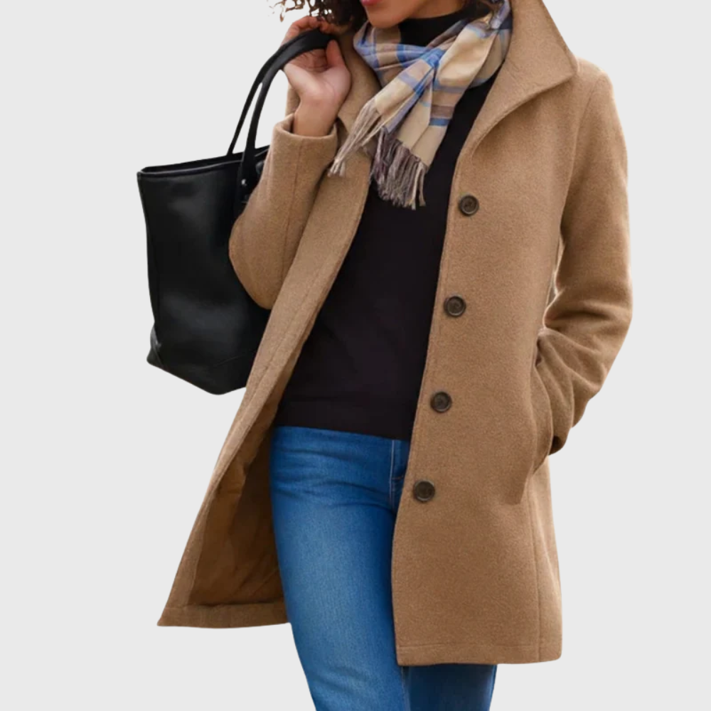 Women's Stylish Longline Coat for a Flattering Fit
