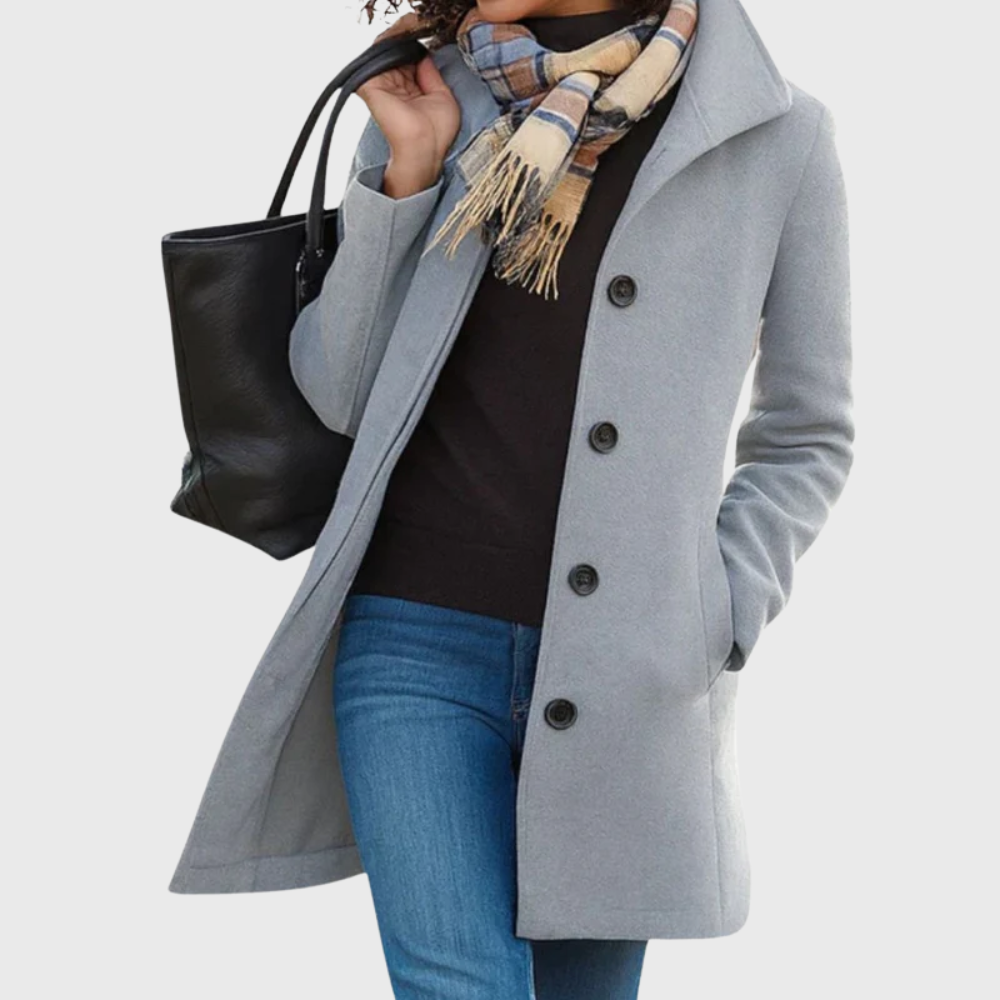 Women's Stylish Longline Coat for a Flattering Fit