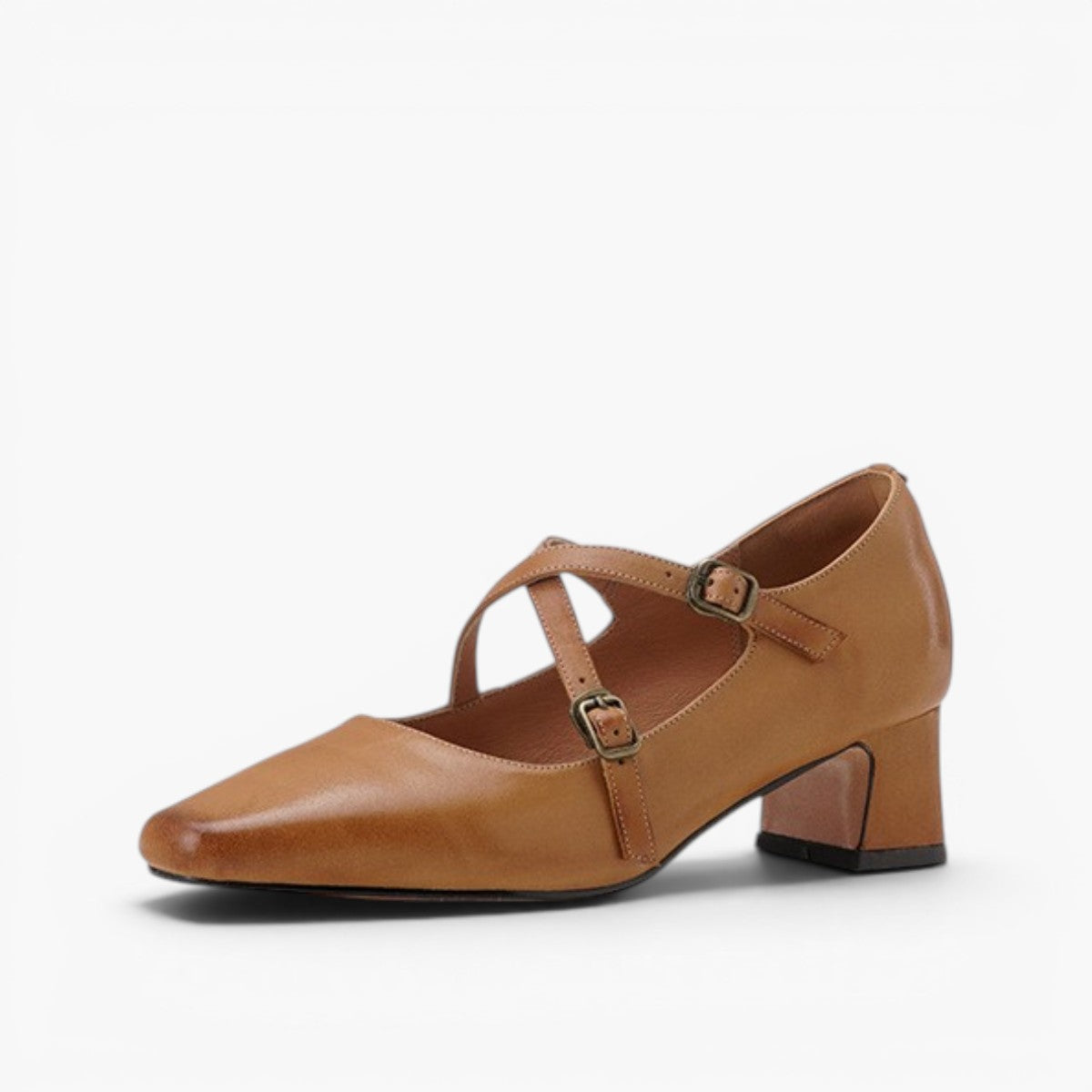 Women's Mary-Jane Leather Heels