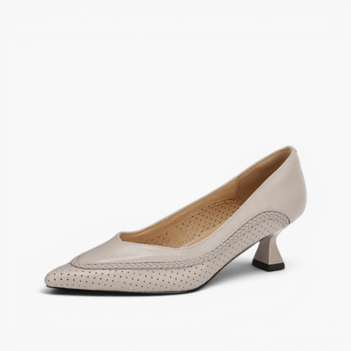 Women's Woven Leather Heels