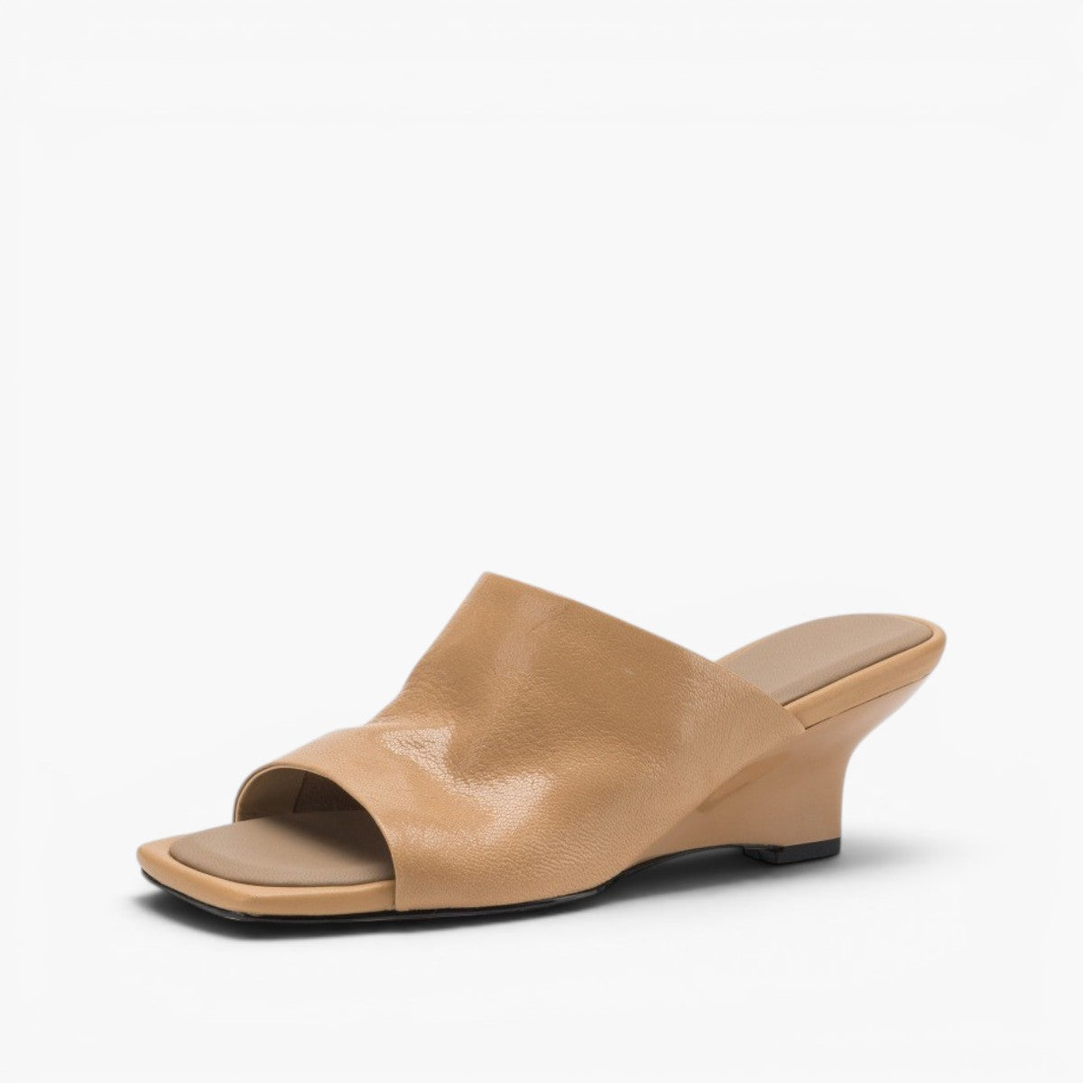Women's Square-Toe Leather Mules