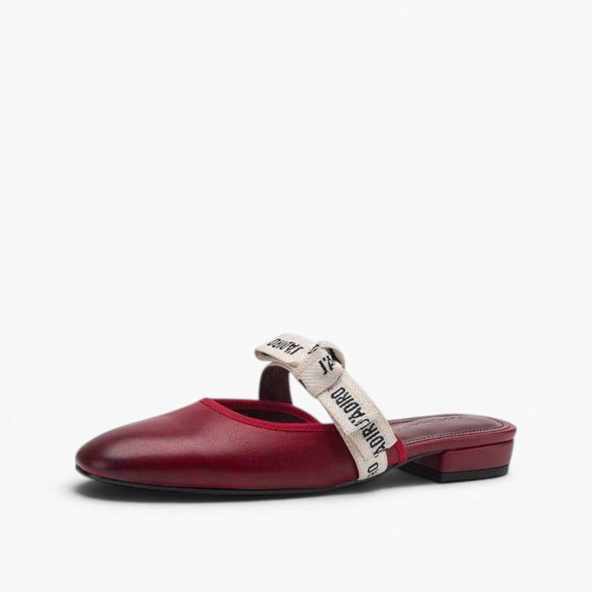 Women's Bow Leather Mules