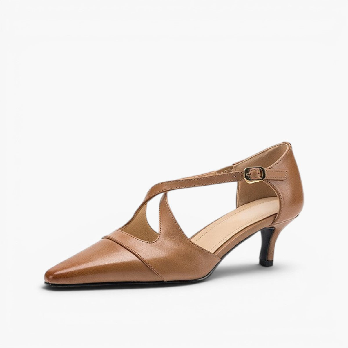 Women's Leather Mary-Jane Heels