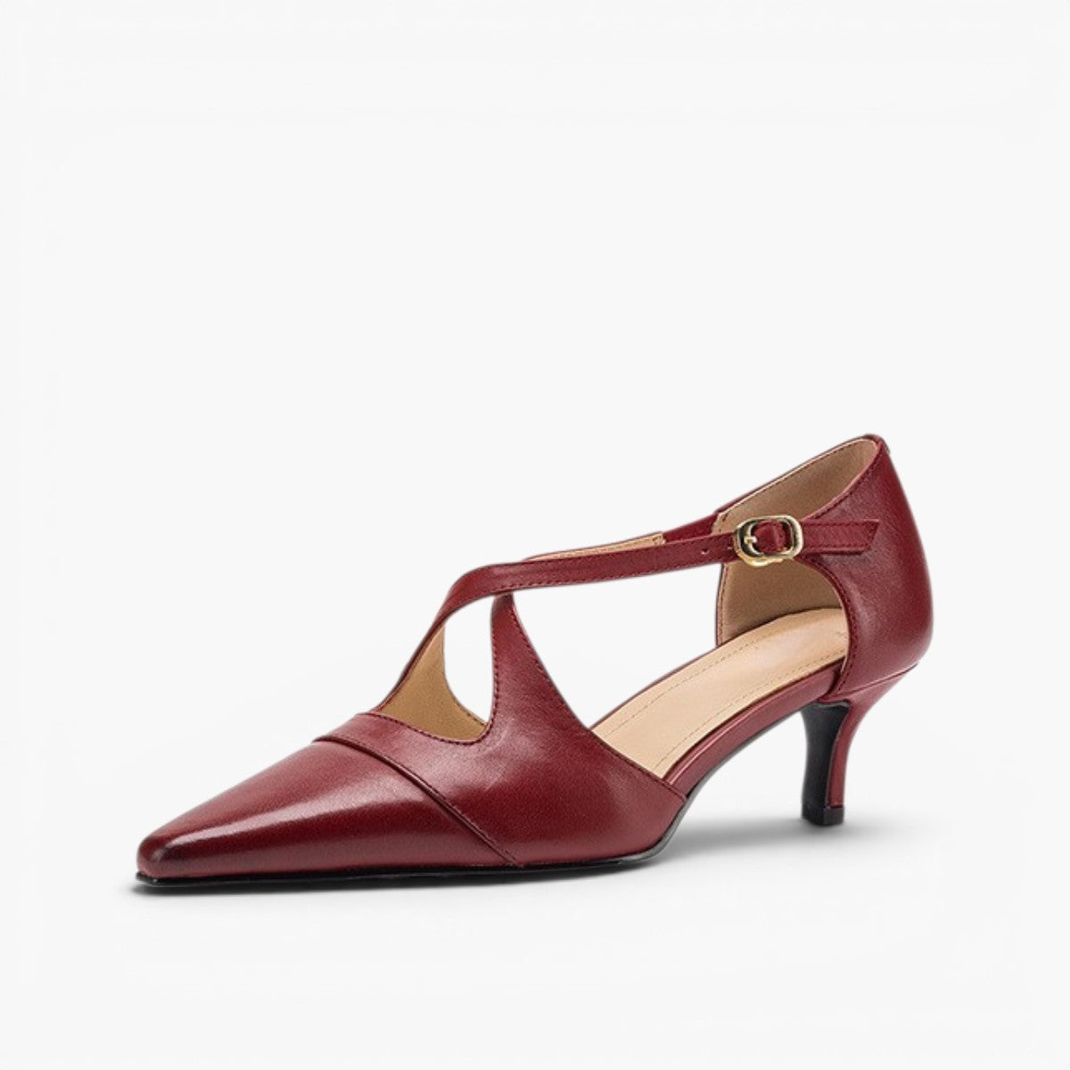 Women's Leather Mary-Jane Heels