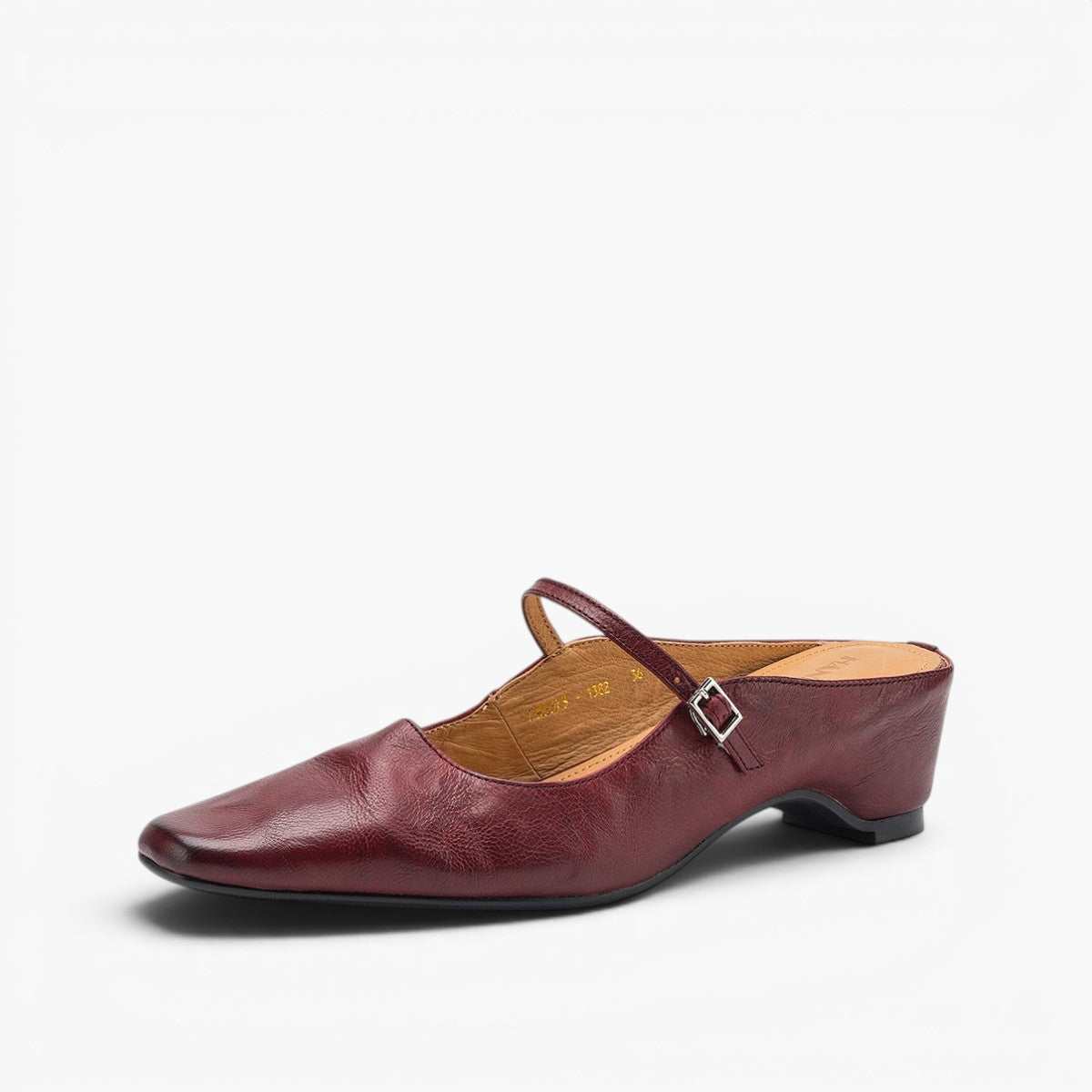Women's Square-Toe Leather Mules