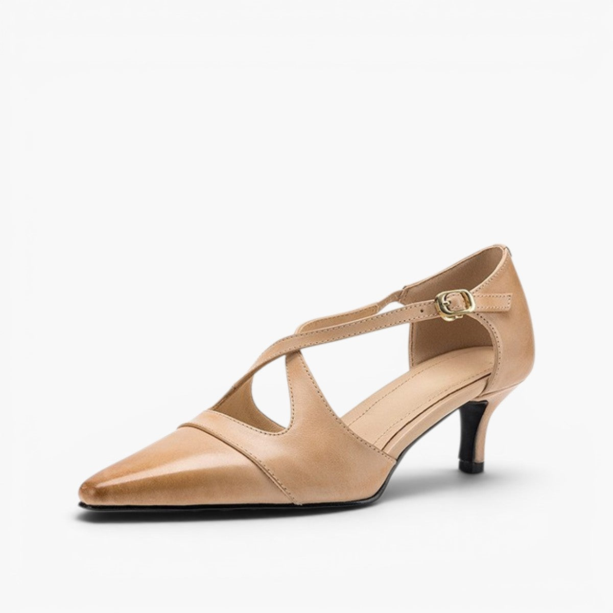 Women's Leather Mary-Jane Heels
