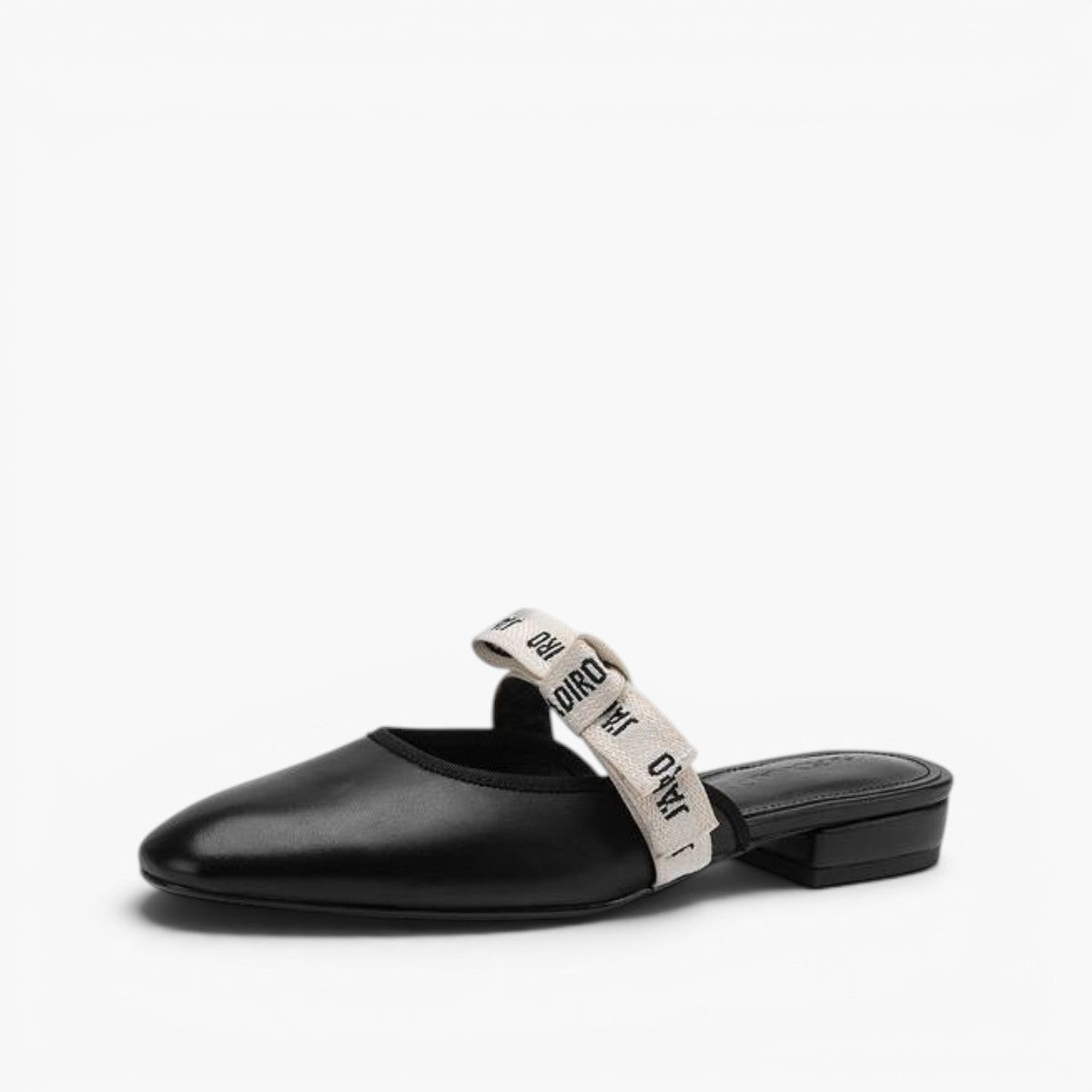 Women's Bow Leather Mules
