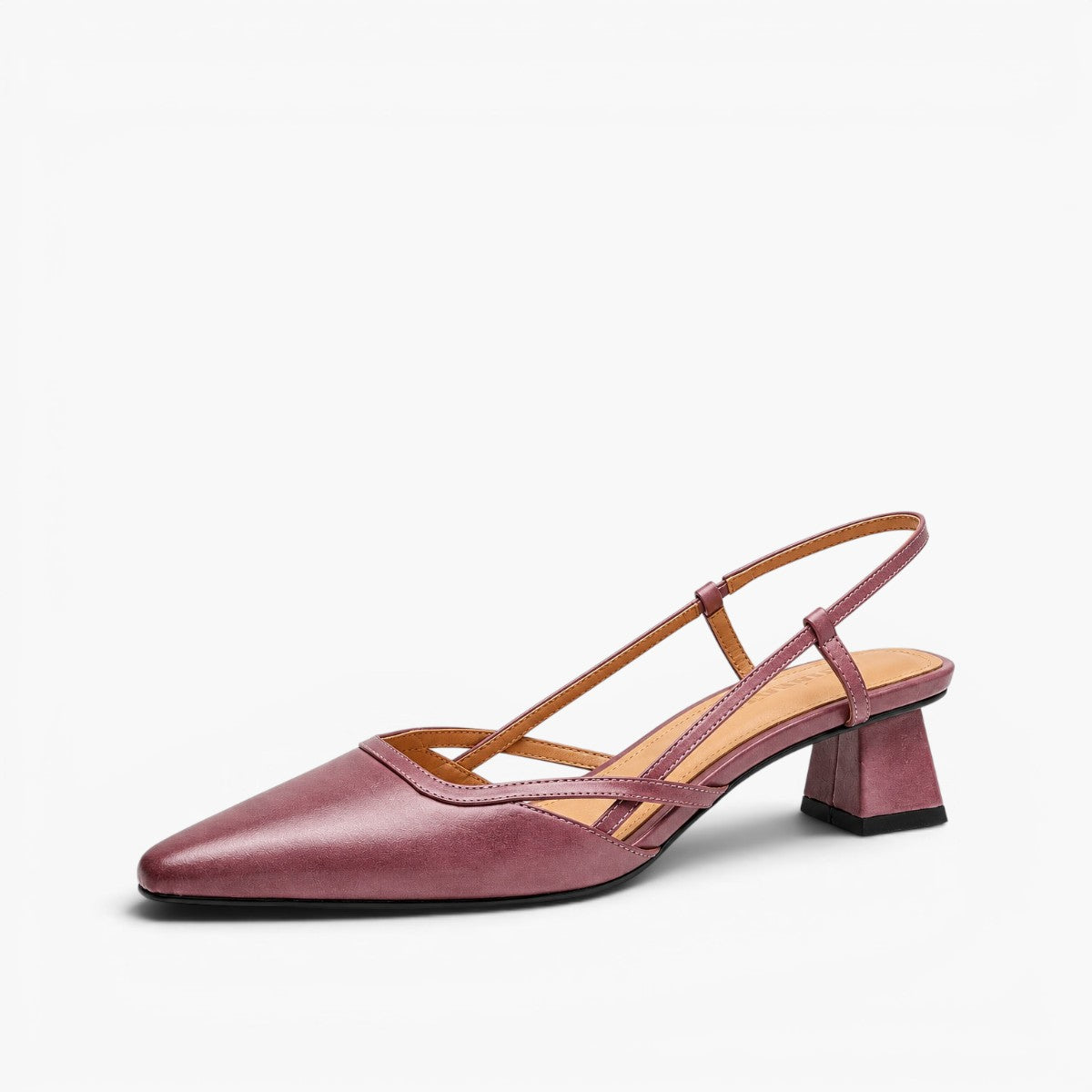 Women's Slingback Leather Heels