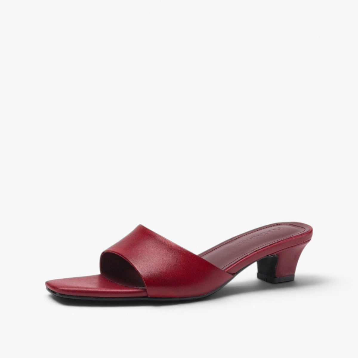 Women's Square-Toe Leather Mules