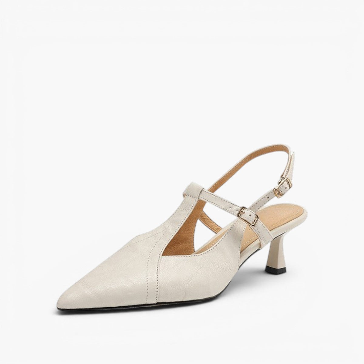 Women's Pointed Leather Heels