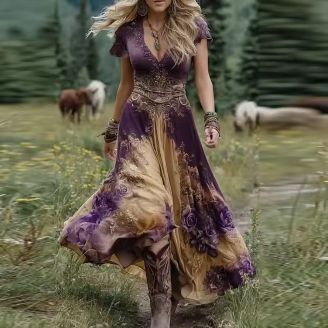 Rhiannon™ | Stylish Vintage-Inspired Boho Dress