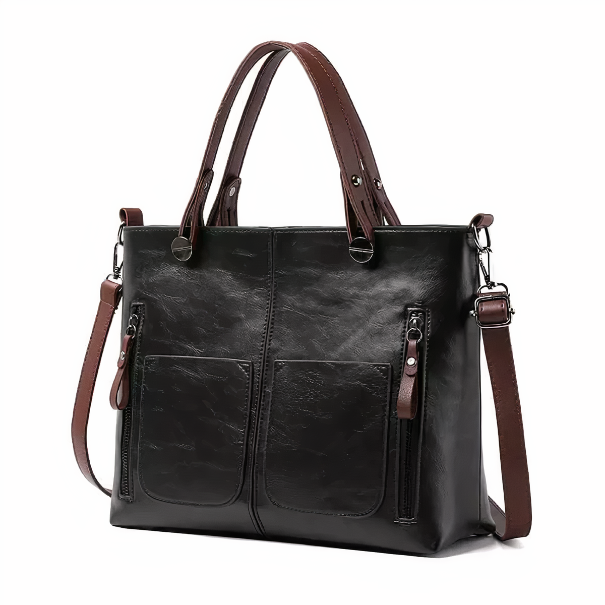 Rexelle™ | Vintage Tote with Side Pockets