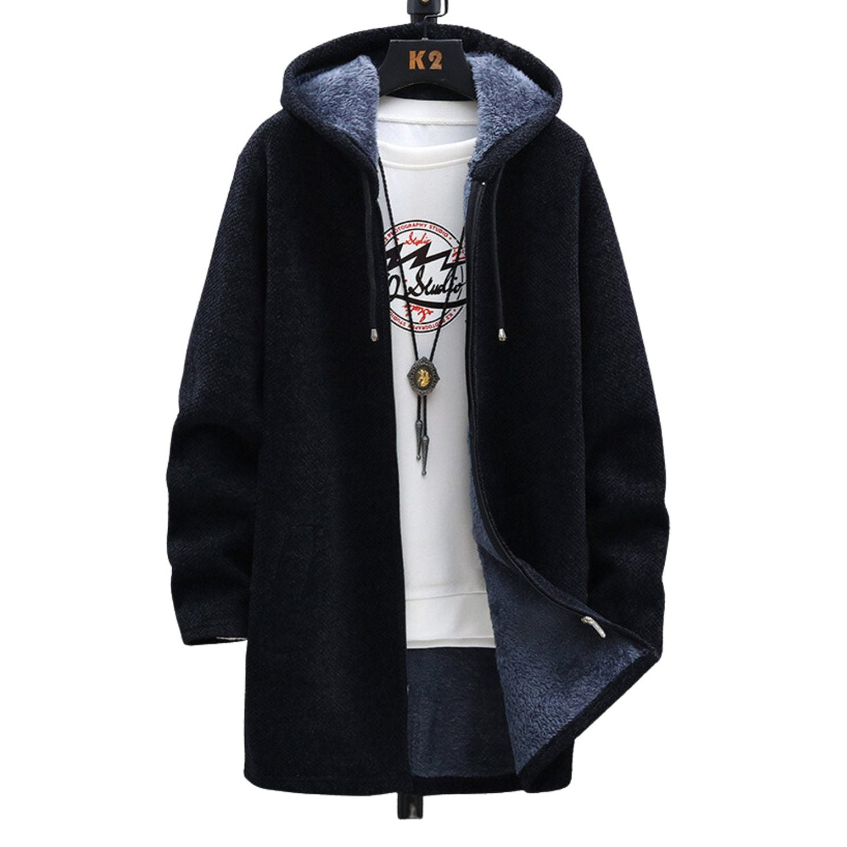Longline Zip Hoodie