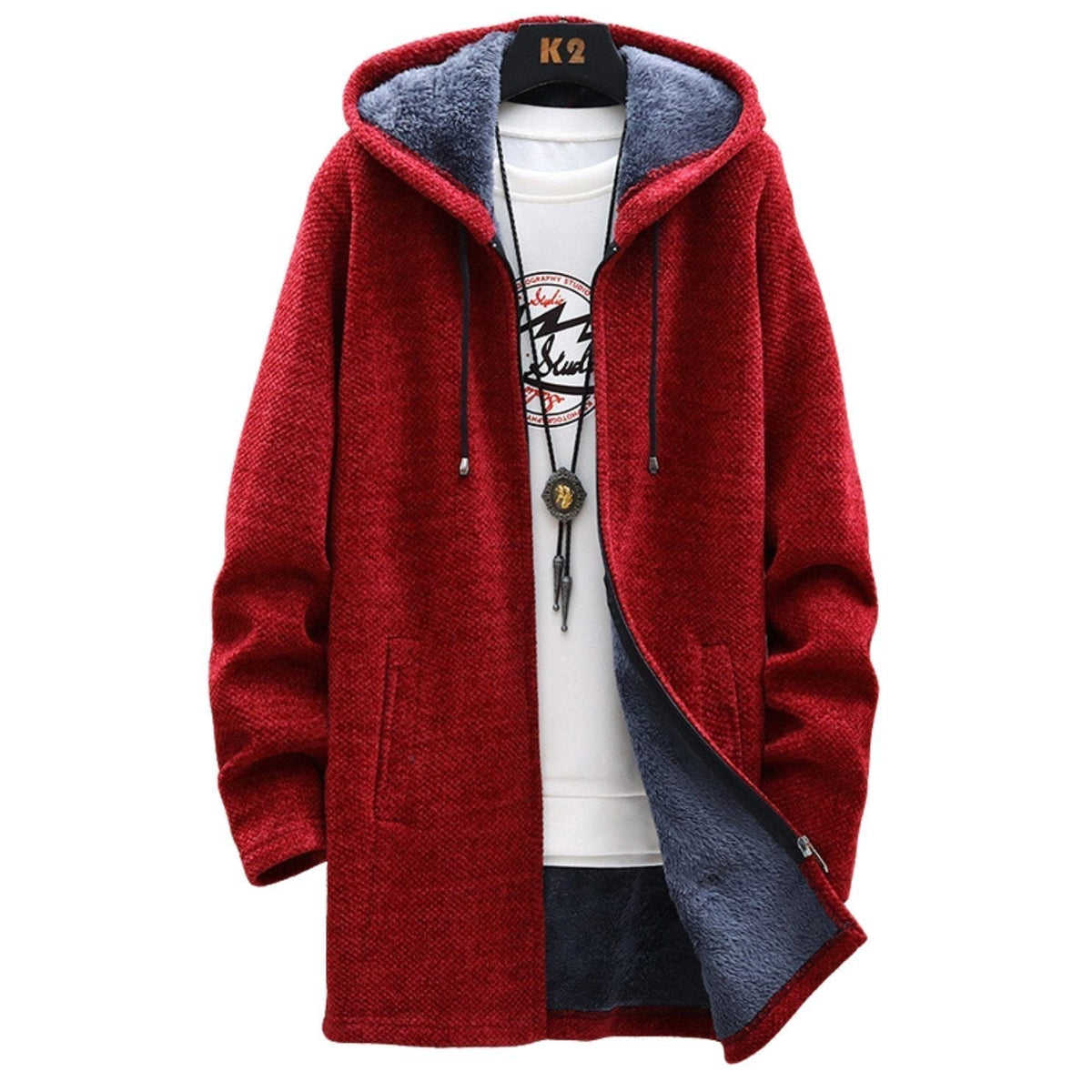 Longline Zip Hoodie