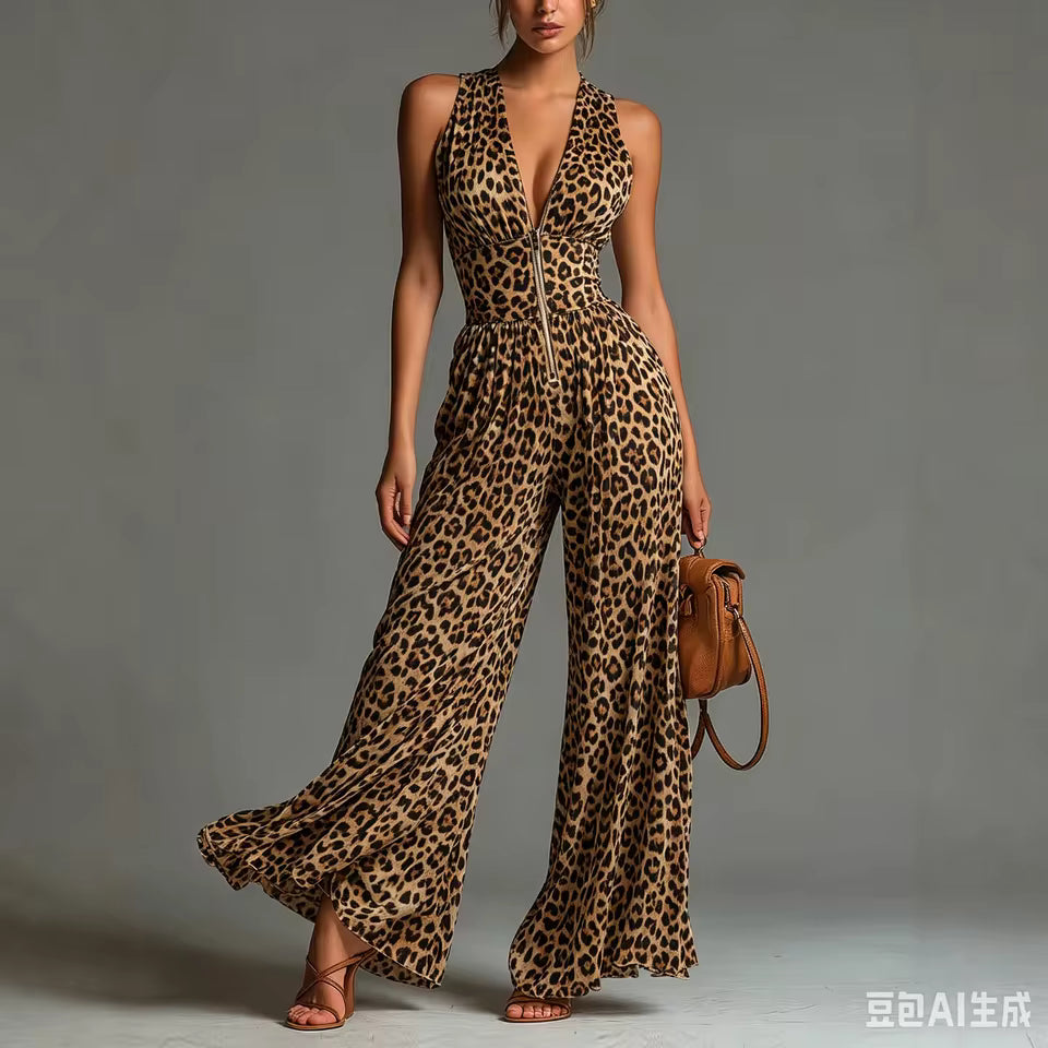Anouk™ | Leopard Pleated Romper