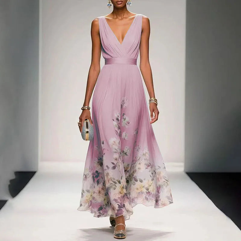 Aureana™ | Flowing Floral Maxi Dress