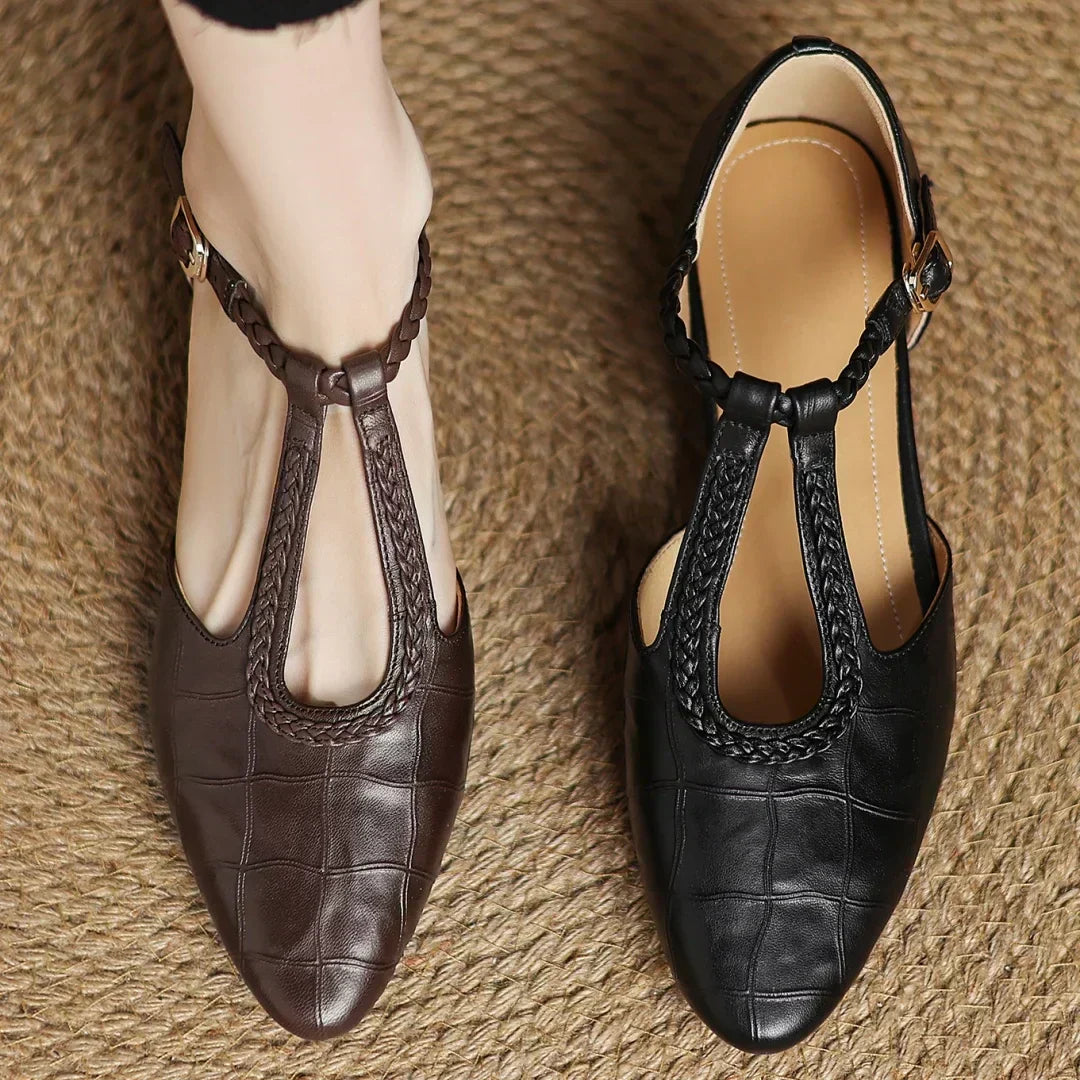 Edwynne™ | T-Strap Mary Jane Flats