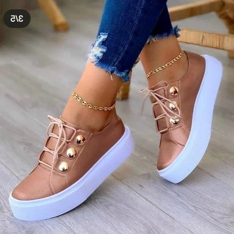 Orthopaedic Round Toe Platform Trainers