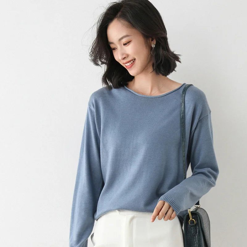 Kelvina™ | Long Sleeve Pullover Sweater
