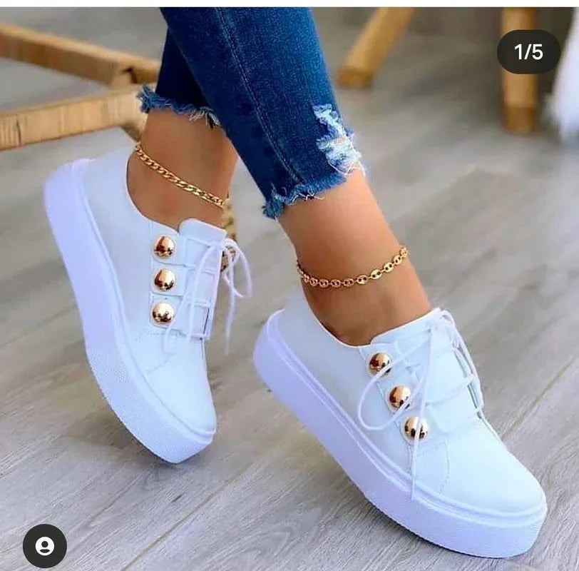 Orthopaedic Round Toe Platform Trainers