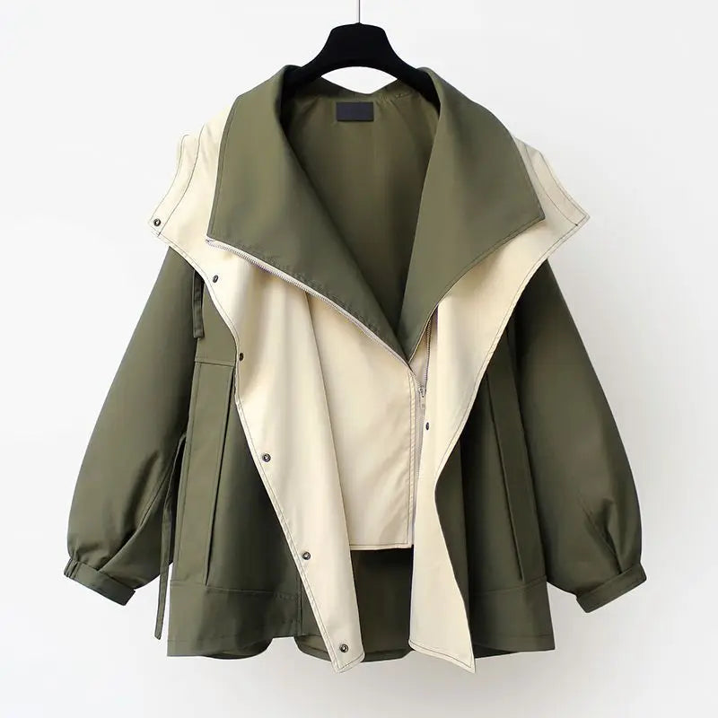 Imogen™ | Two-Tone Oversized Trench Coat