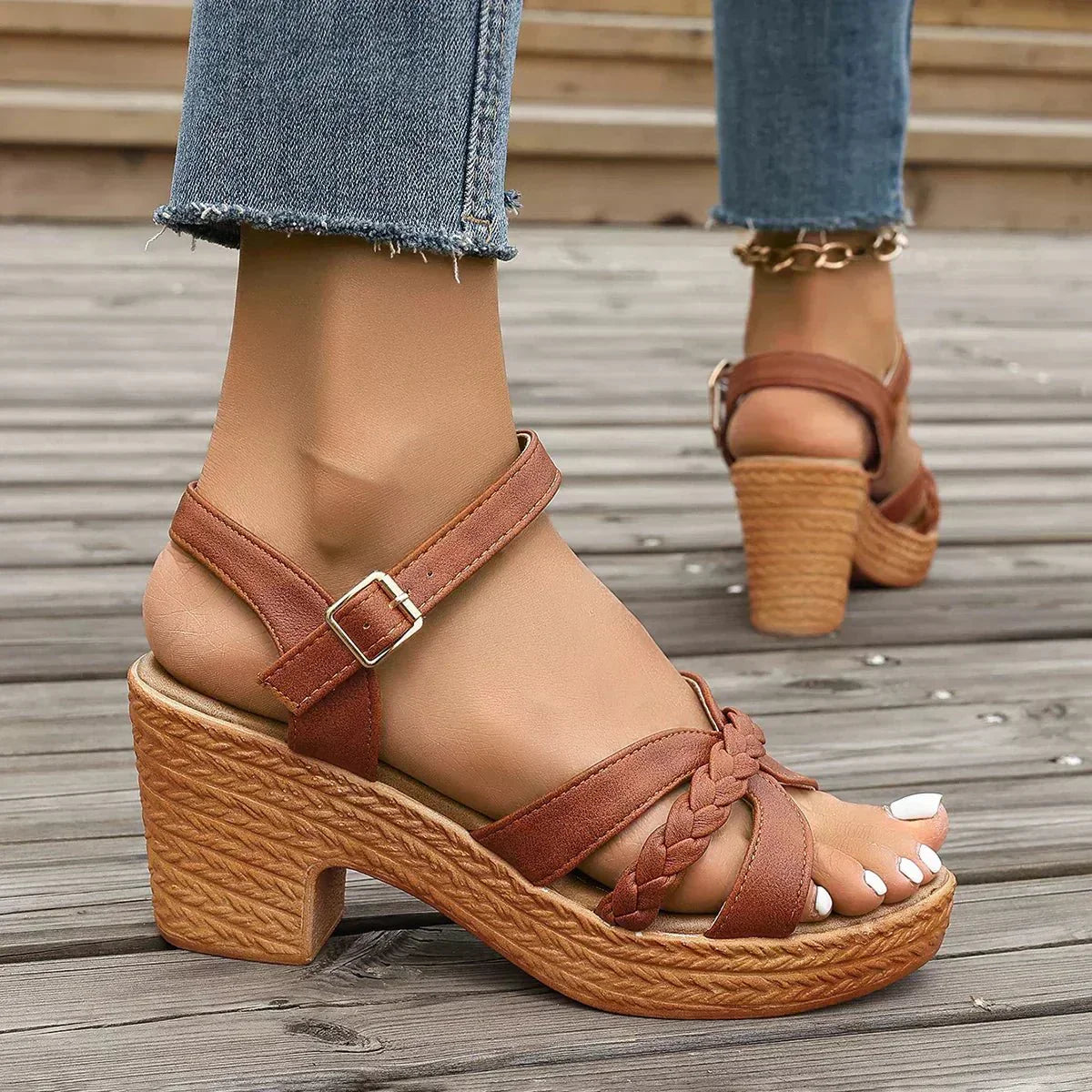 Bexanne™ | Platform Block Heel Sandals