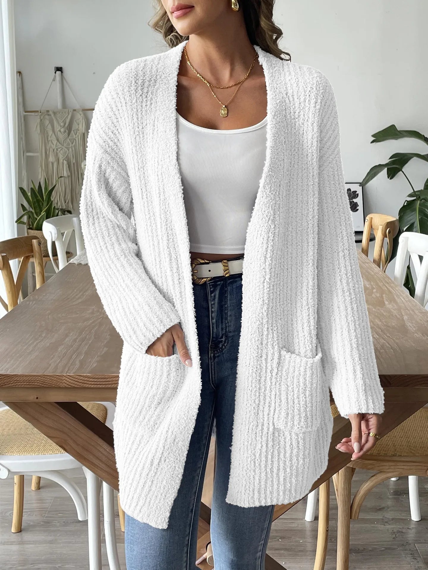 Everly™ | Long Knit Pocket Cardigan