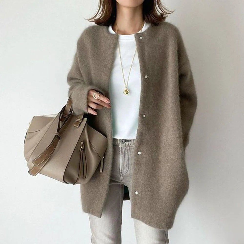 Ottilie™ | Long Button-Front Cardigan