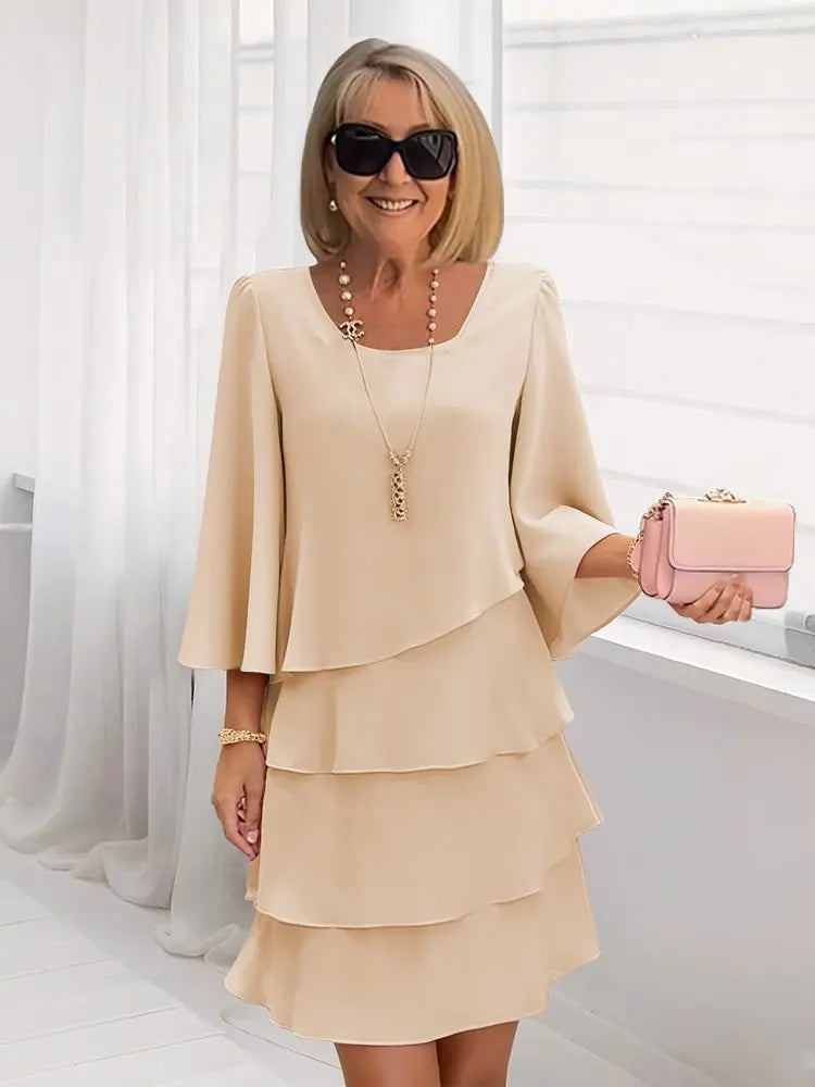 Anwen™ | Elegant Comfort Ruffle Dress
