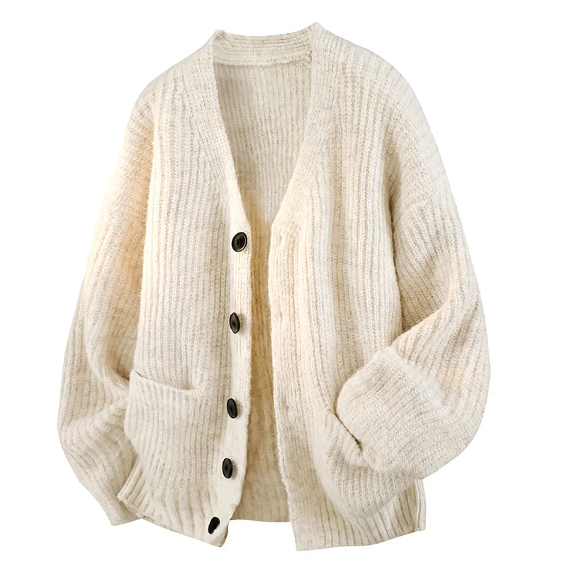 Hannah | Relaxed V-Neck Cardigan