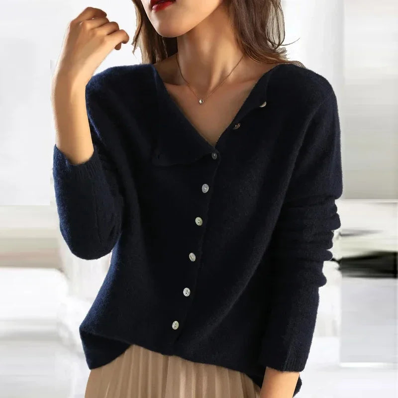 Ivonelle™ | Button-Front Knit Cardigan