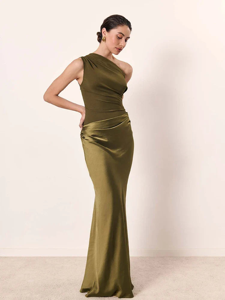 Gracelyn™ | One-Shoulder Maxi Dress