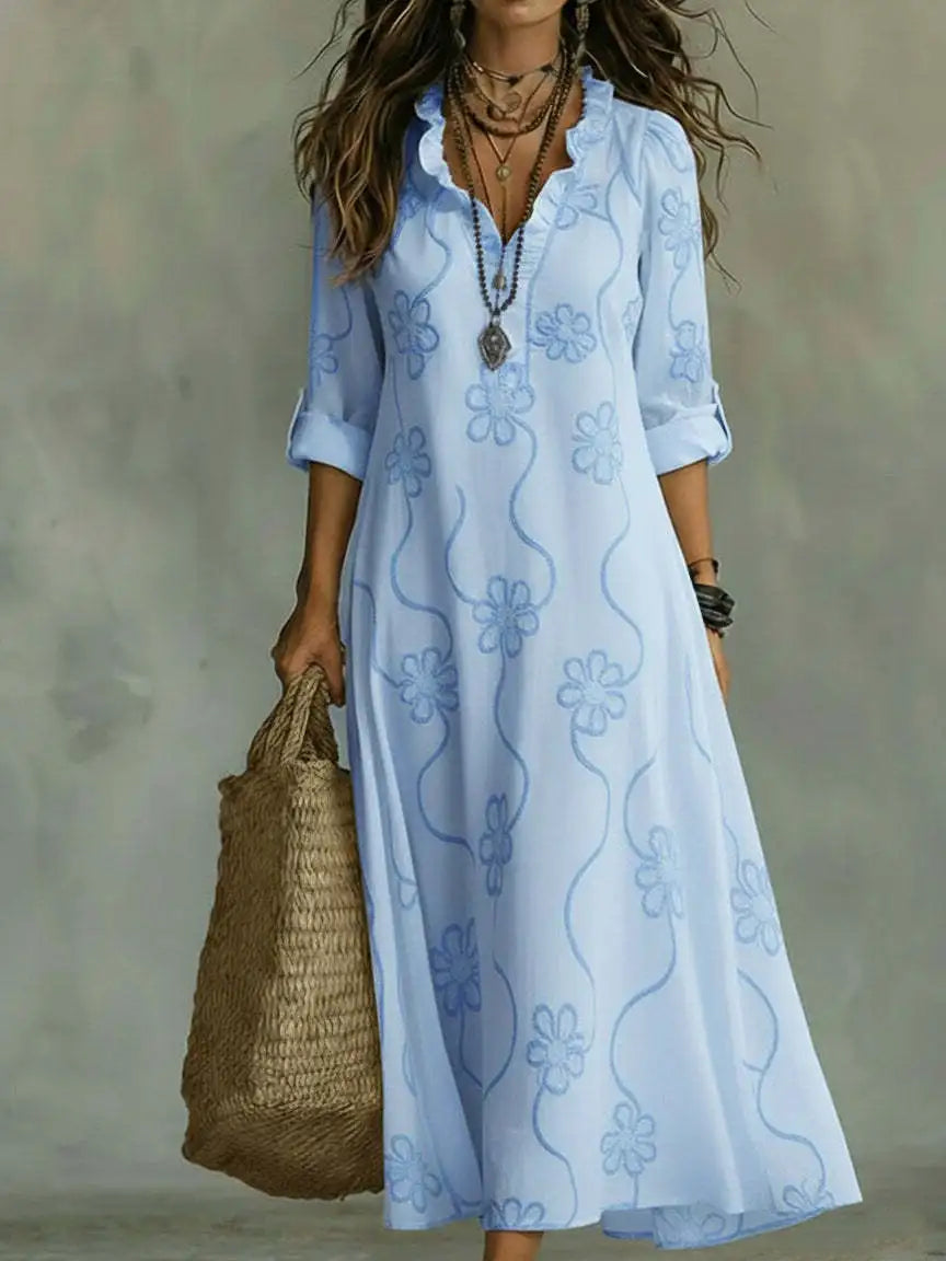 Sienna | Vestito Lungo Estivo a Fiori Stile Boho