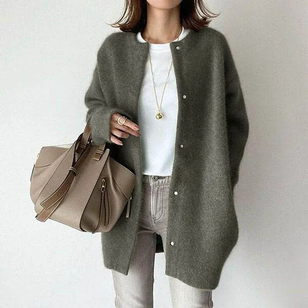 Ottilie™ | Long Button-Front Cardigan