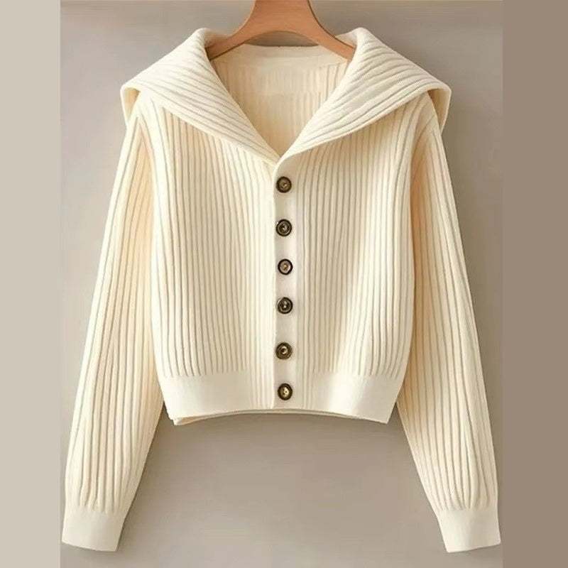 Greta™ | Ribbed Button-Front Cardigan