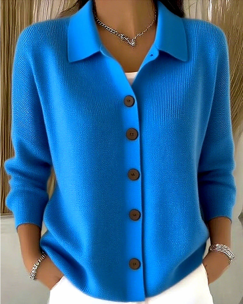 Delphine™ | Button-Front Knit Cardigan