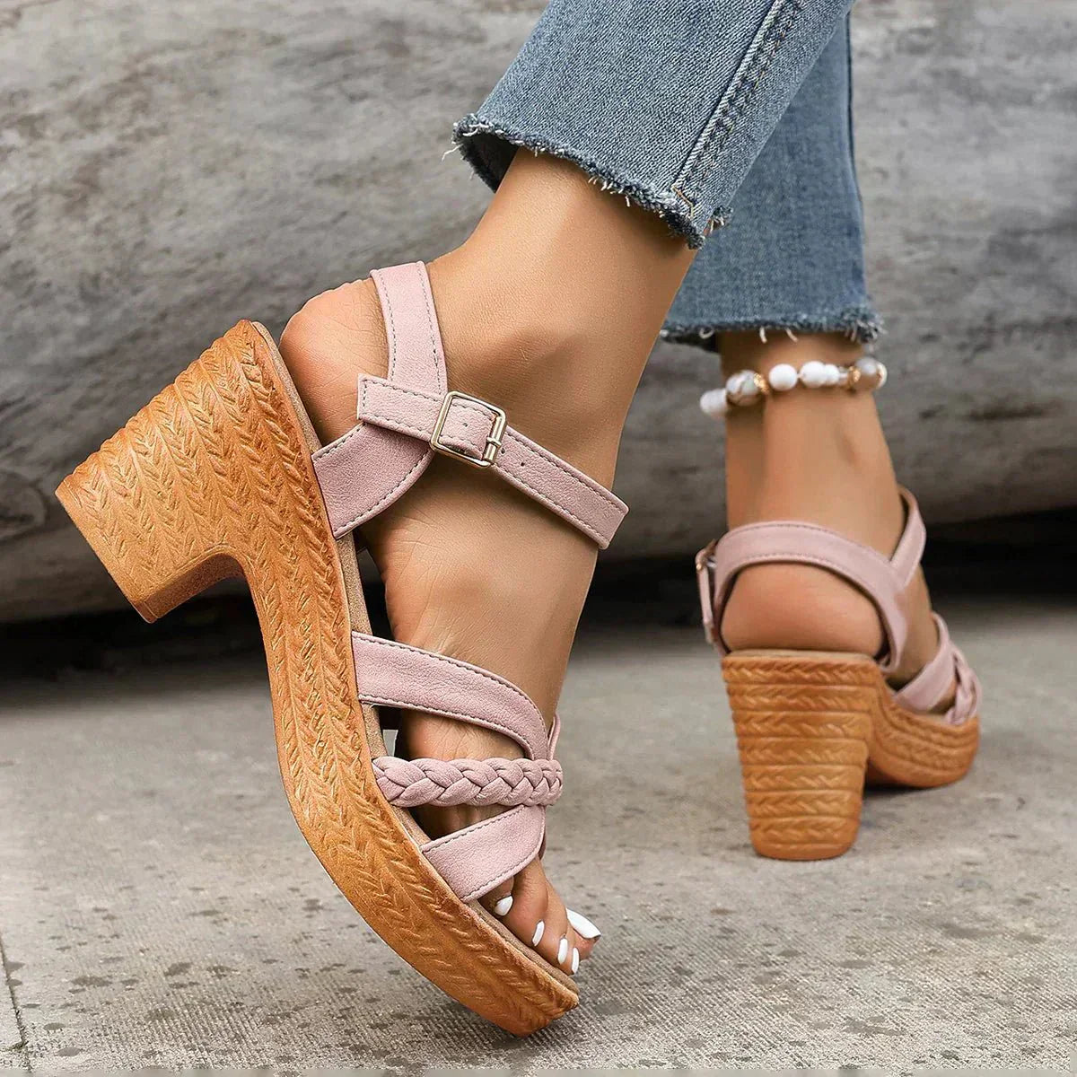 Bexanne™ | Platform Block Heel Sandals