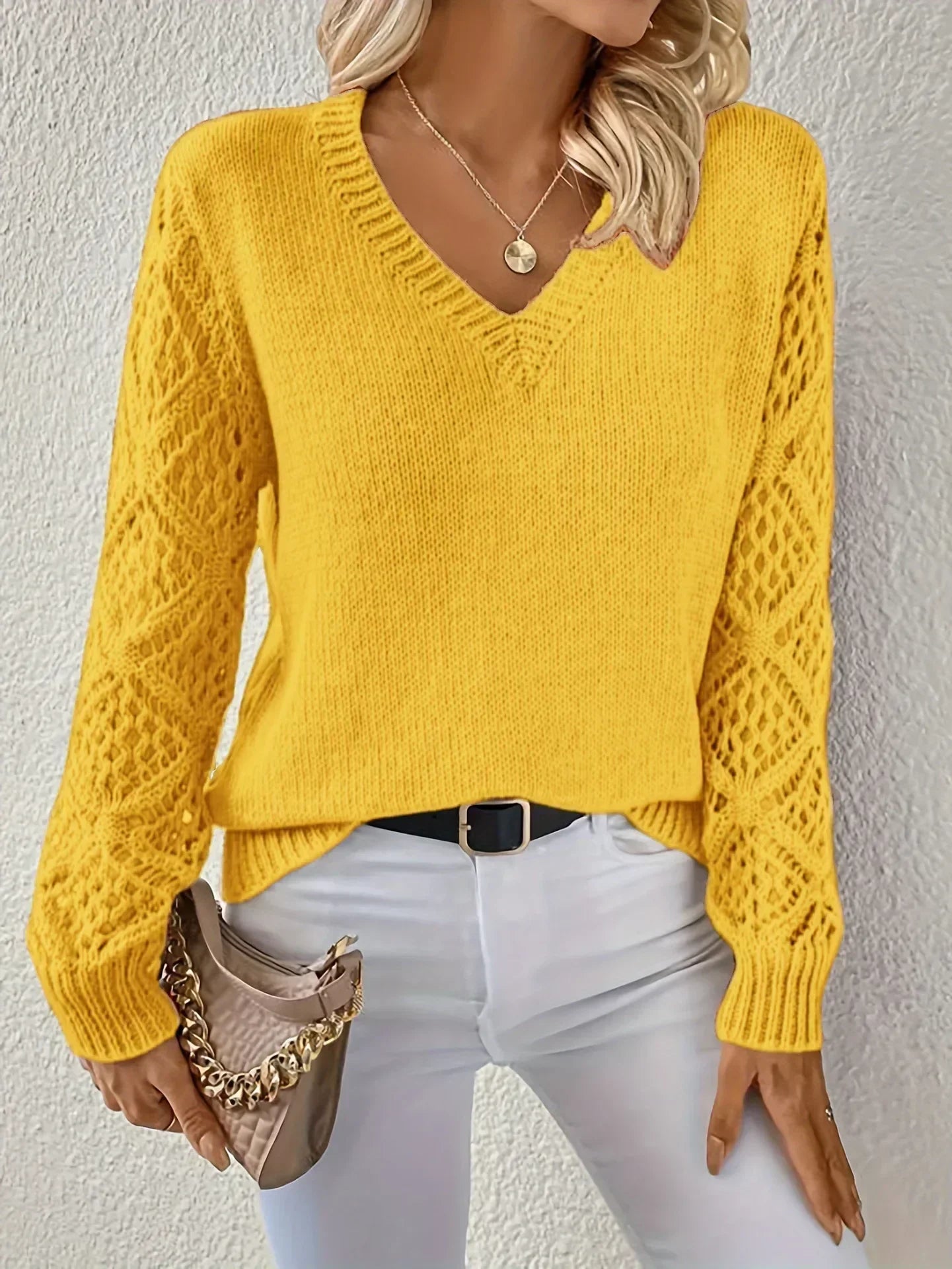 Vynora™ | Relaxed V-Neck Sweater